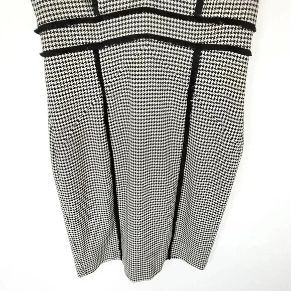 KARL LAGERFELD X ITALIA INDEPENDENT Dress Size 12 Houndstooth Print Knee-Length - Picture 6 of 12
